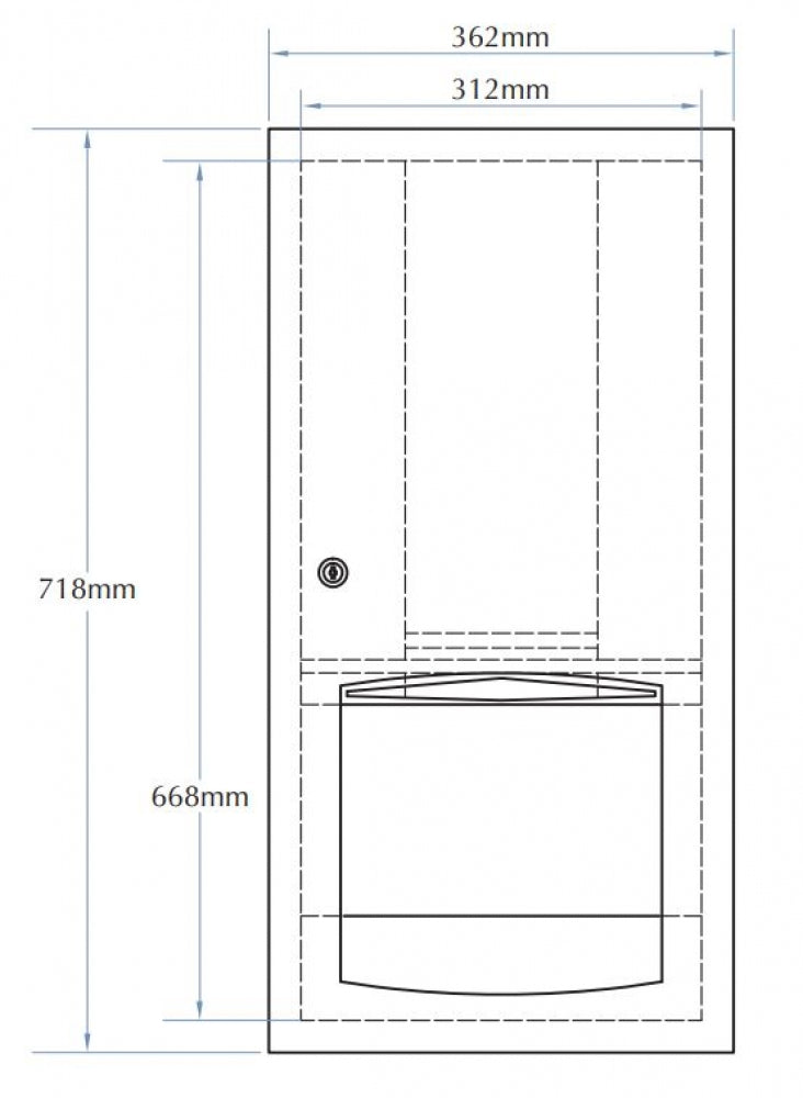 Bradley Contemporary 2447 Paper Towel Dispenser