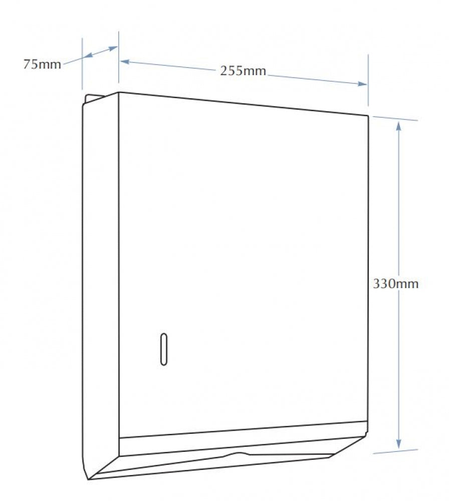 Bradley Contemporary 255-33 Paper Towel Dispenser Slim