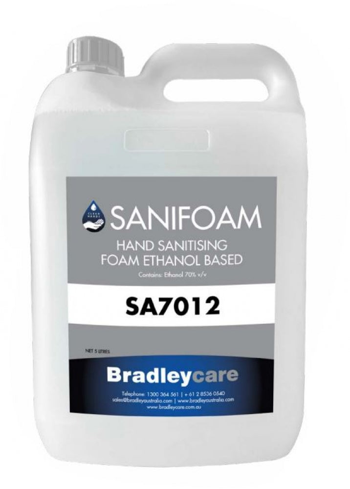 Bradley Bradleycare SA7012 Sanifoam Hand Sanitiser Foam Alcohol