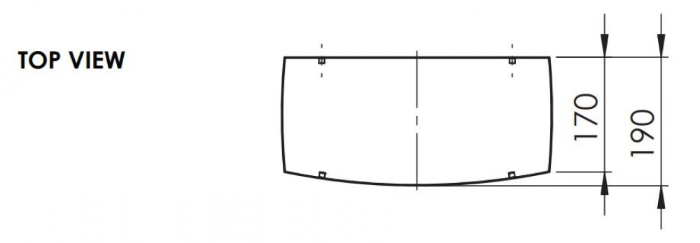 Bradley 360 Waste Receptacle 40L Curved