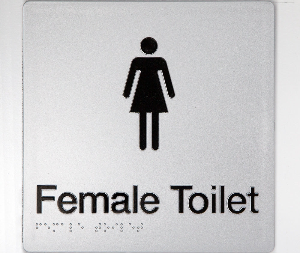 BEST BUY FT Female Toilet Sign Braille