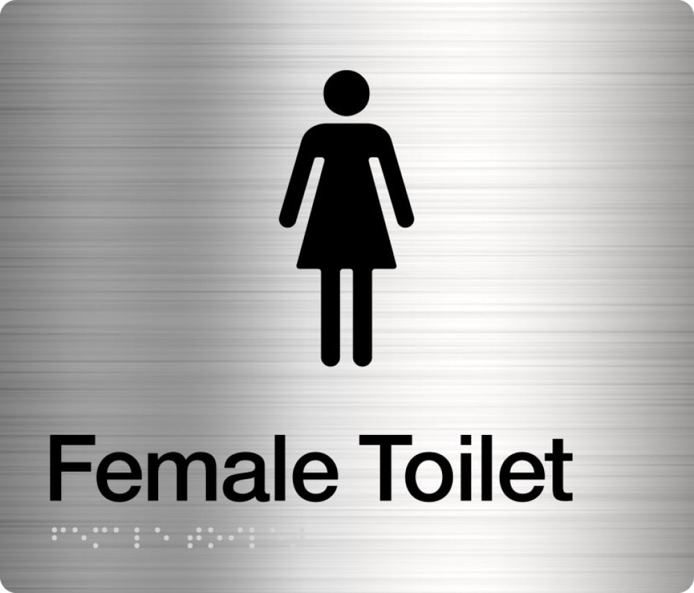 BEST BUY FT Female Toilet Sign Braille