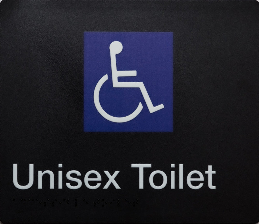BEST BUY DT Accessible Toilet Sign Braille