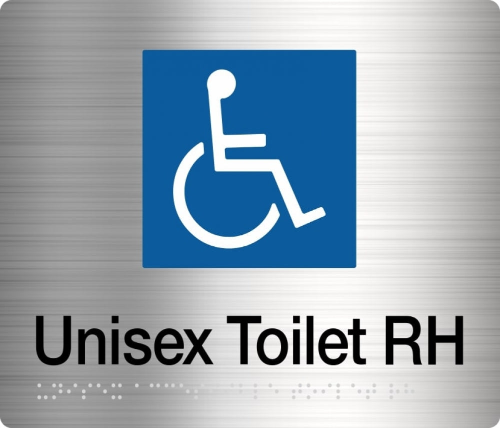 BEST BUY DTRH Unisex Accessible Toilet Sign Braille
