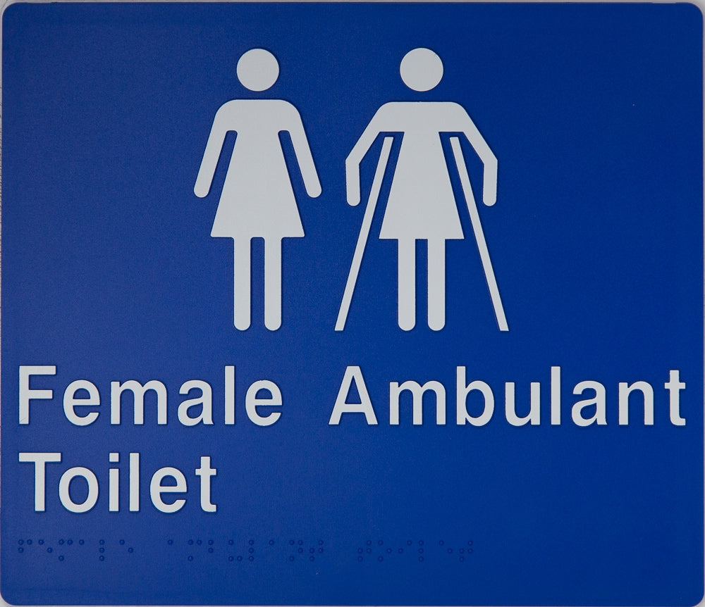 BEST BUY FFAT Female Toilet and Female Ambulant Toilet Sign Braille