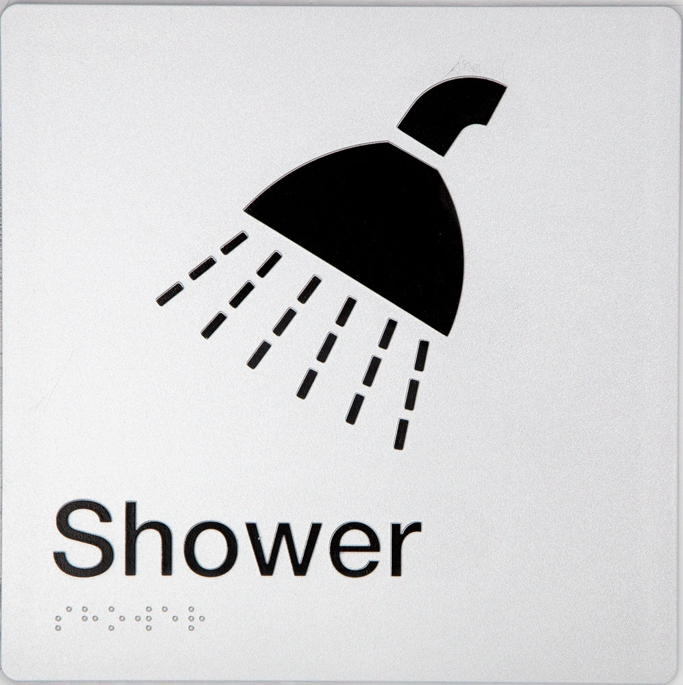 BEST BUY Shower Sign Braille