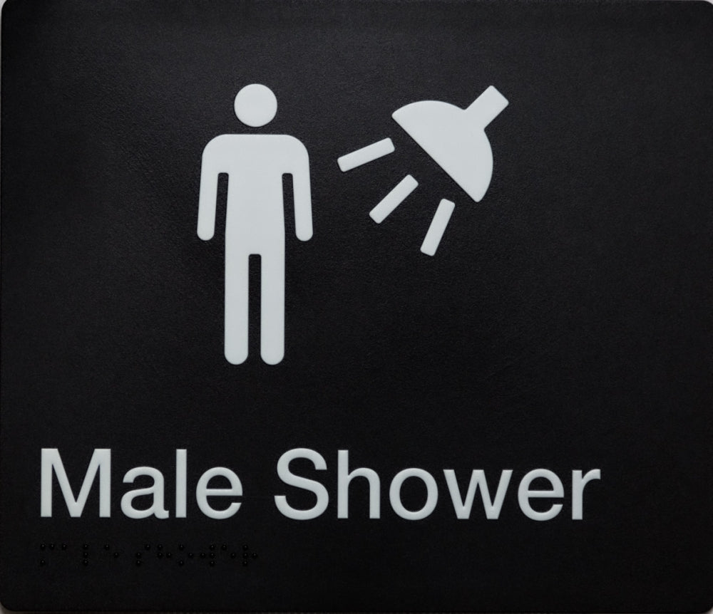BEST BUY MS Male Shower Sign Braille