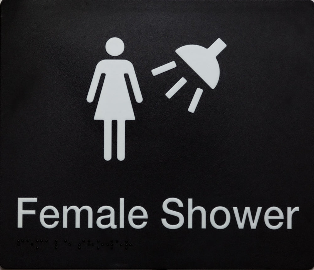BEST BUY FS Female Shower Sign Braille