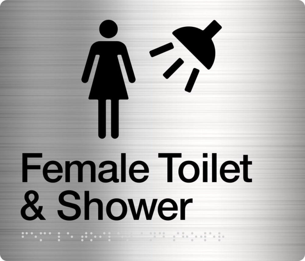 BEST BUY FTS Female Toilet and Shower Sign Braille