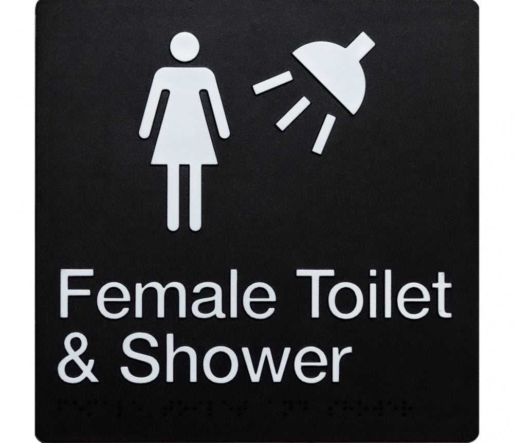 BEST BUY FTS Female Toilet and Shower Sign Braille