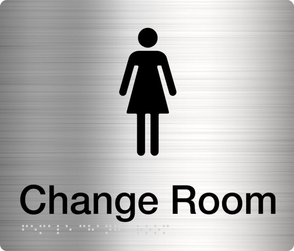 BEST BUY FCR Female Change Room Sign Braille