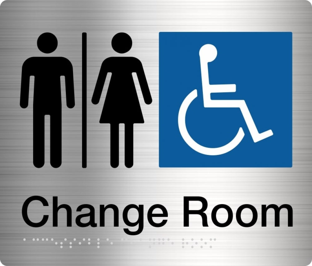BEST BUY MFDC Unisex Accessible Change Room Sign Braille