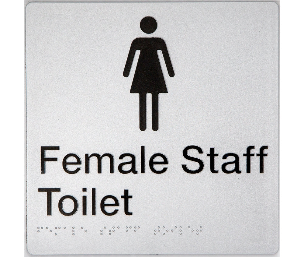 BEST BUY Female Staff Toilet Amenity Sign Braille