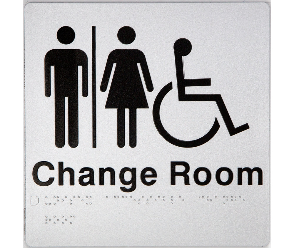 BEST BUY MFDCR Unisex Accessible Change Room Sign Braille