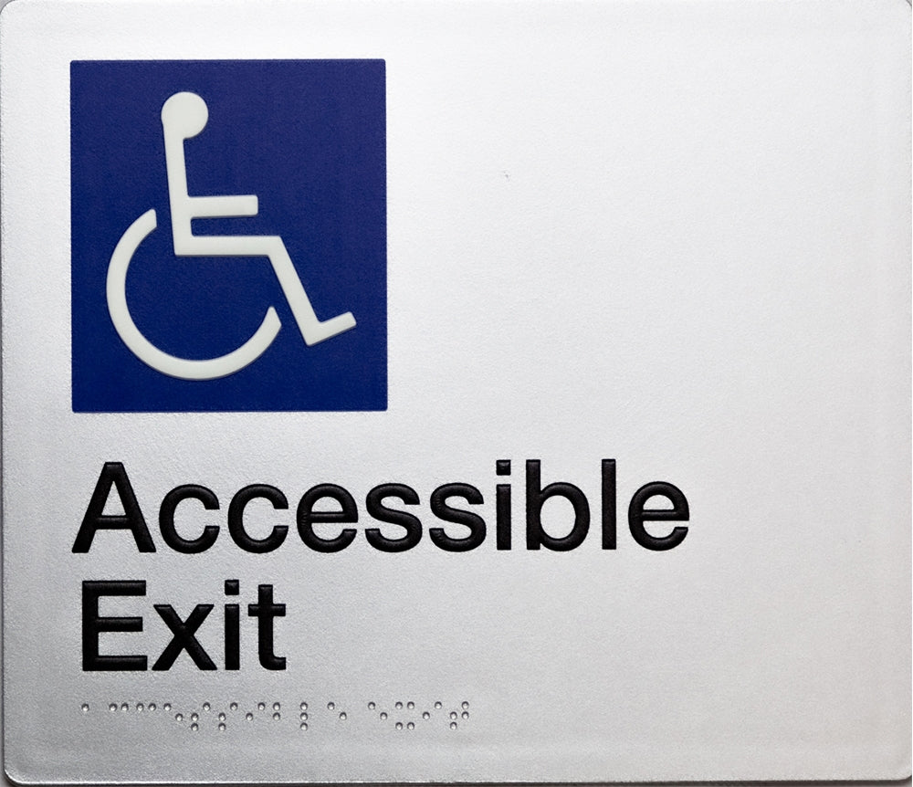 BEST BUY Accessible Exit Sign Braille