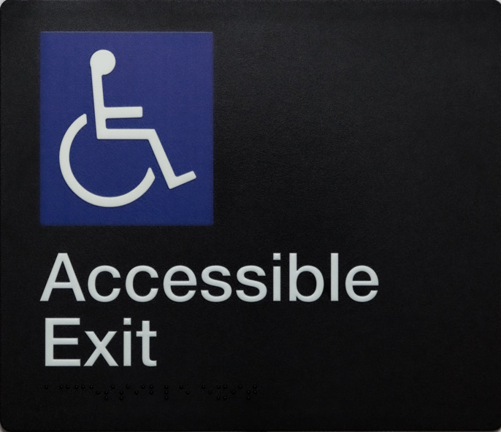 BEST BUY Accessible Exit Sign Braille