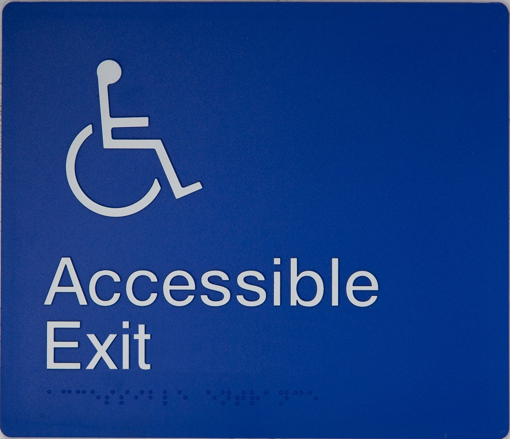 BEST BUY Accessible Exit Sign Braille