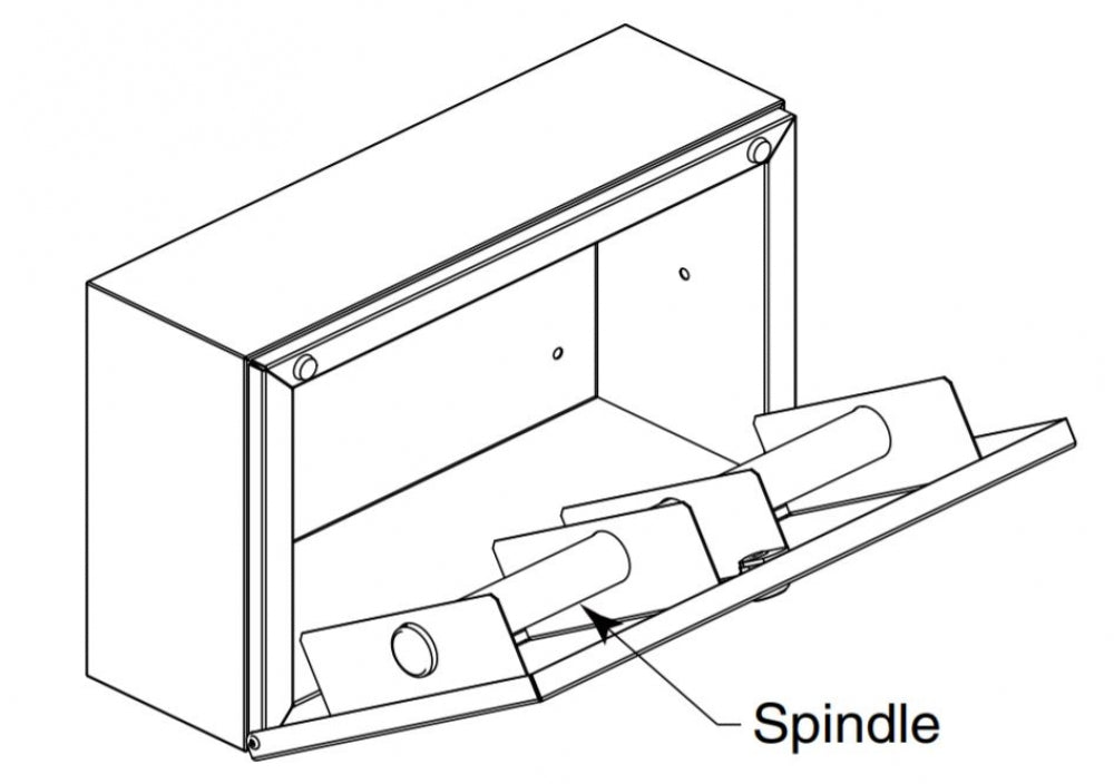 BOBRICK Trimline B35883 Double Toilet Roll Holder