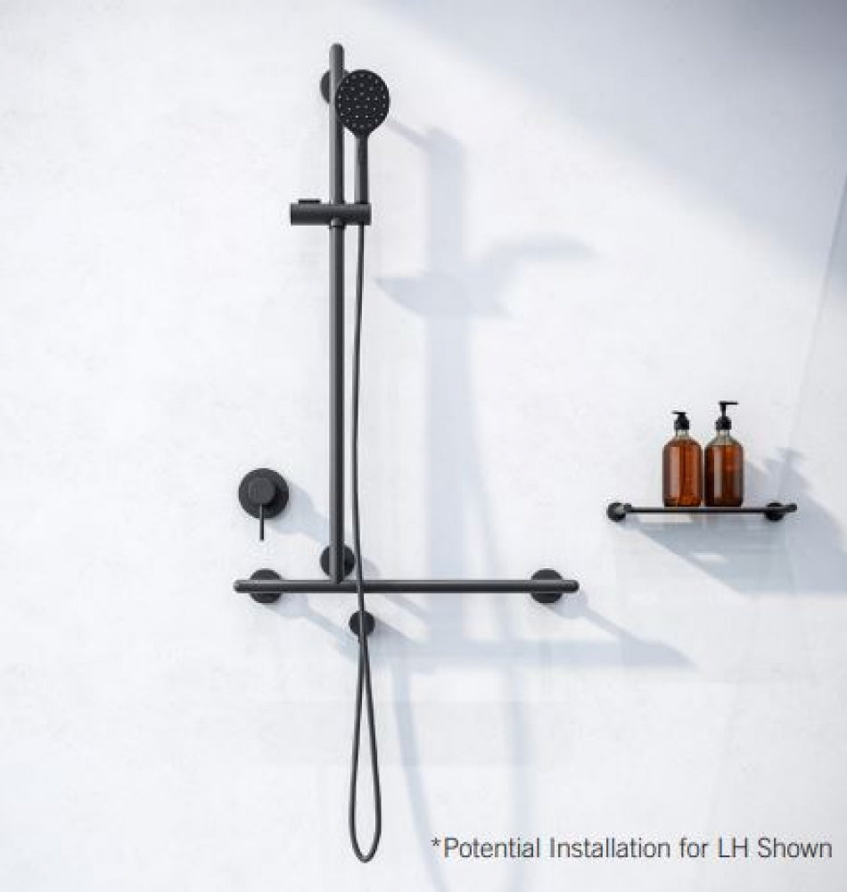 RBA Raffaello Shower Set T Grab Rail with Handset Slider and Mixer