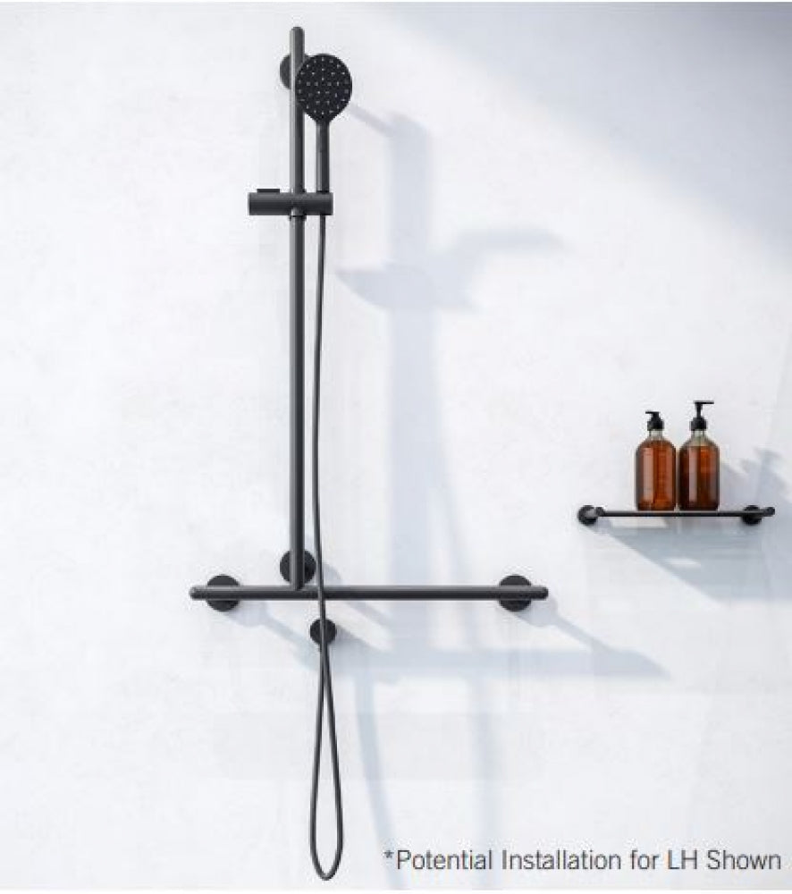 RBA Raffaello Shower Set T Grab Rail Slider and Handset