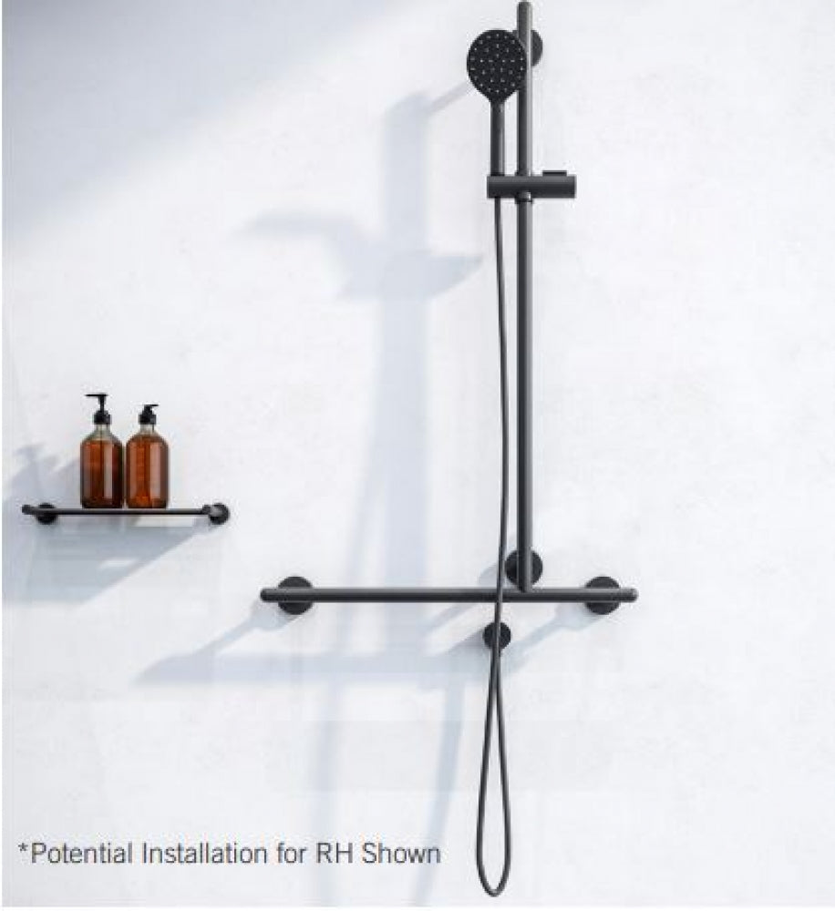 RBA Raffaello Shower Set T Grab Rail Slider and Handset