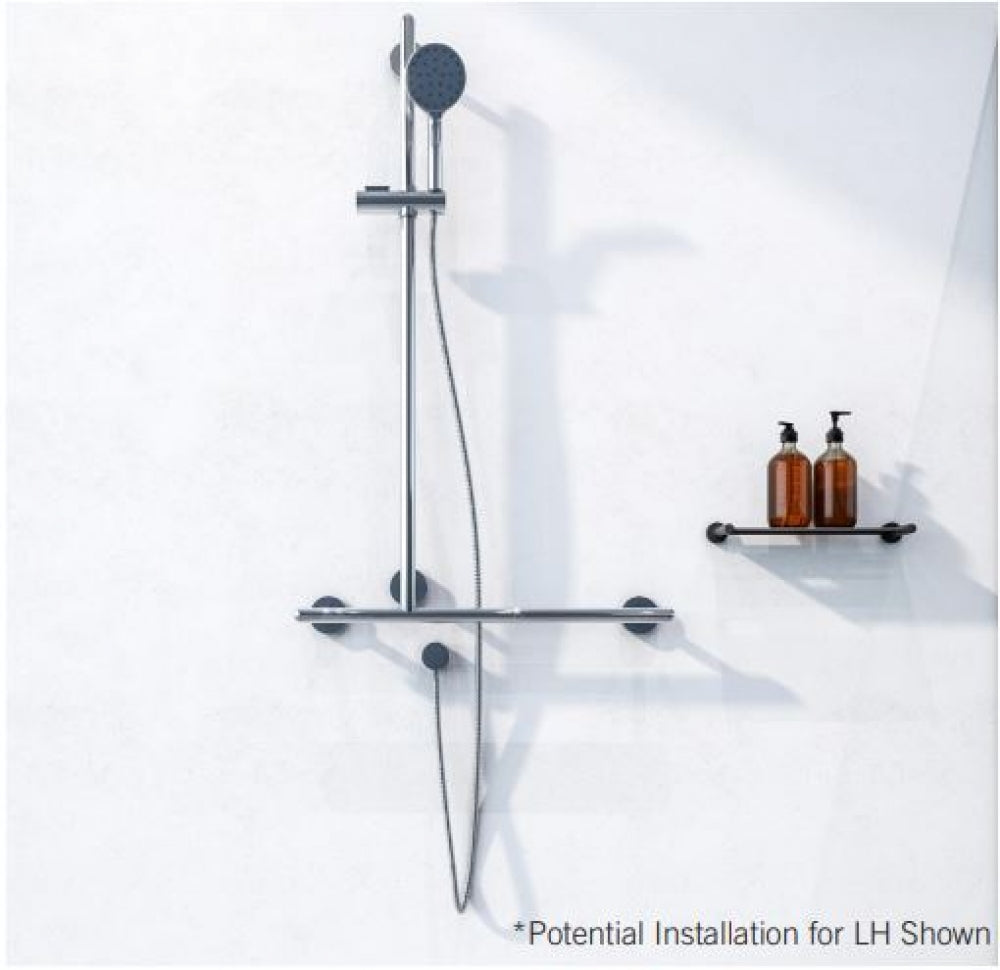 RBA Raffaello Shower Set T Grab Rail Slider and Handset