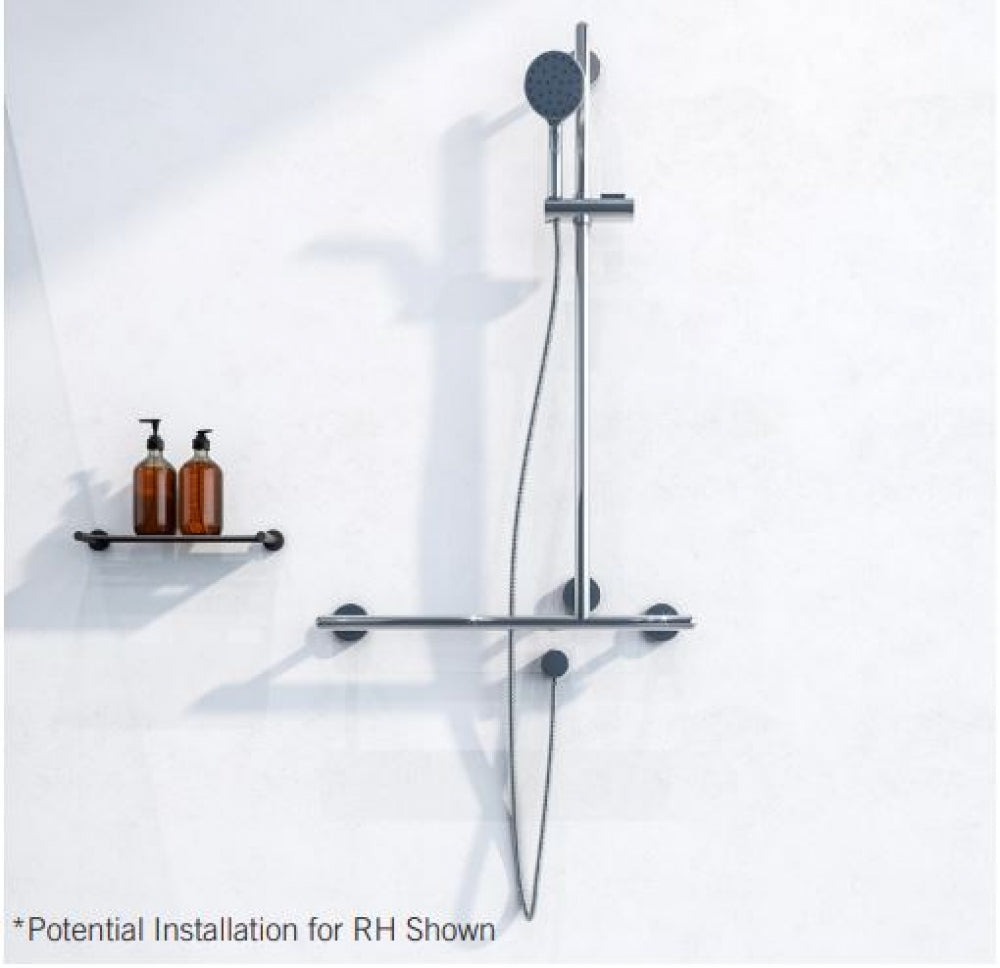 RBA Raffaello Shower Set T Grab Rail Slider and Handset
