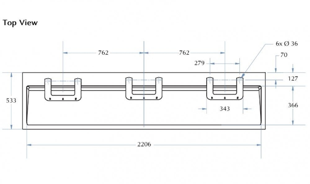 Bradley Verge Triple Basin with Washbar Technology