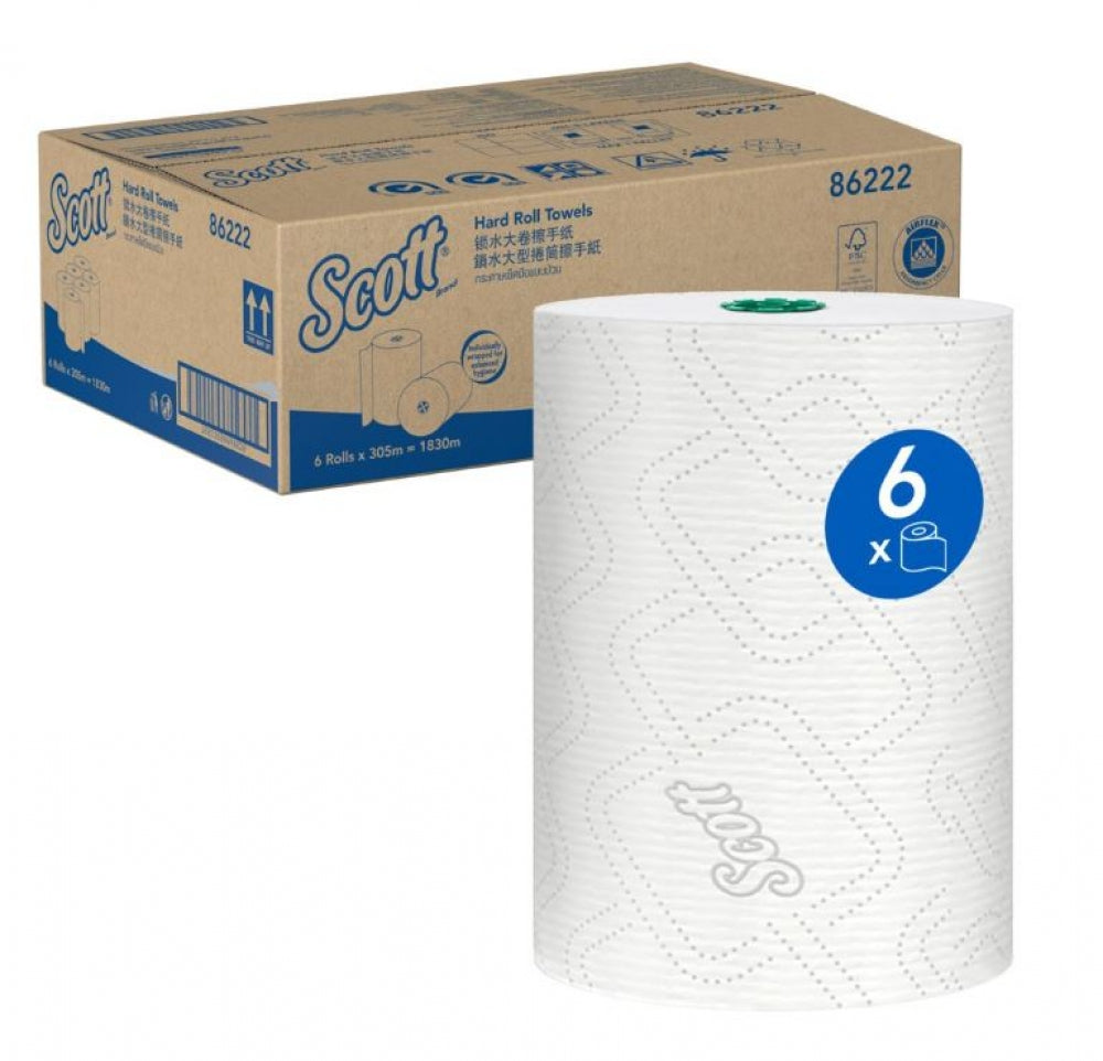 Scott 86222 Printed Hard Roll Paper Towel 305m