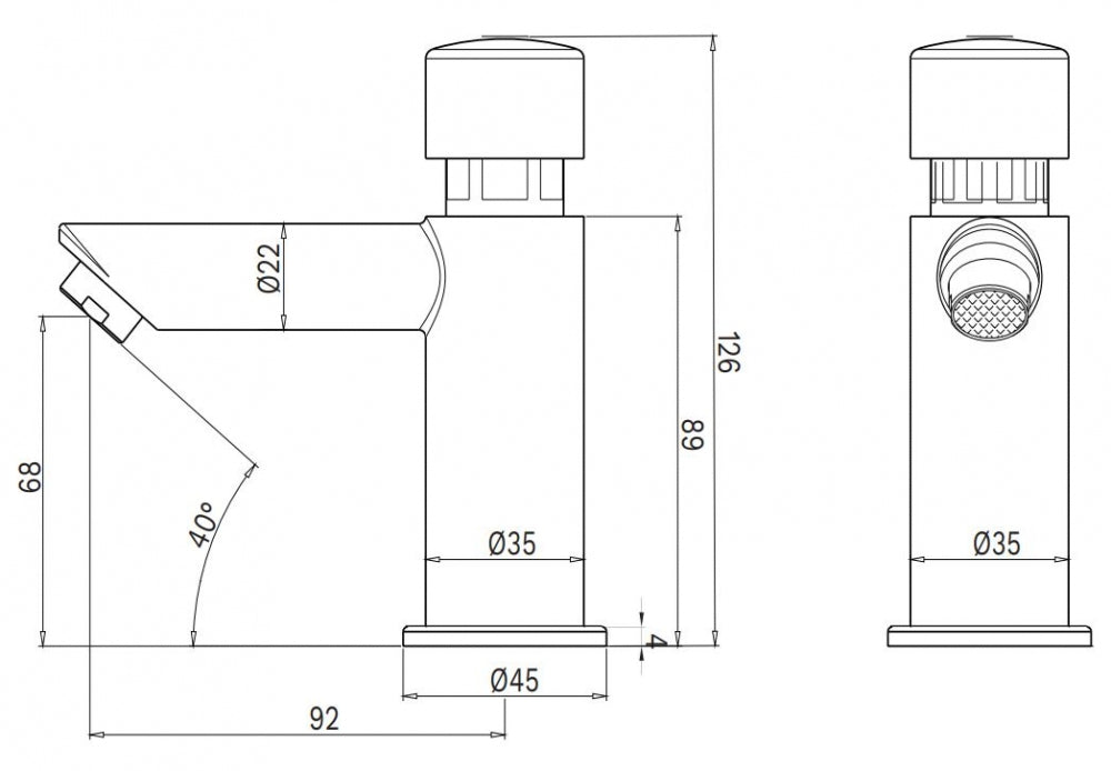 Gentec Flostop TFT2000 Timed Flow Pillar Tap