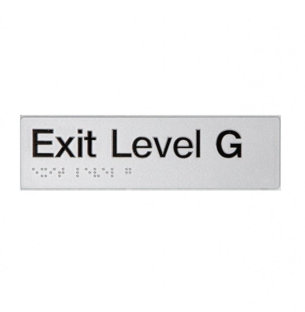 BEST BUY EG Exit Sign Ground Floor Braille