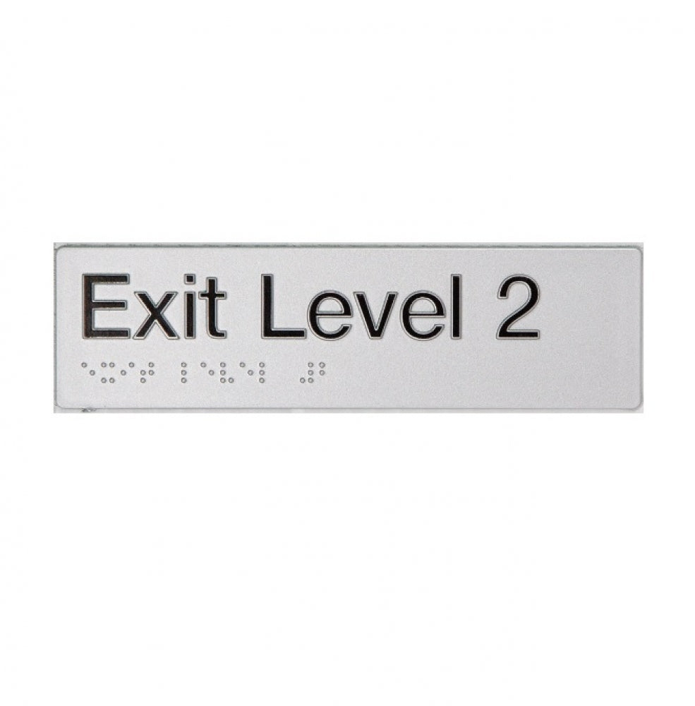 BEST BUY EL2 Exit Sign Level 2 Braille