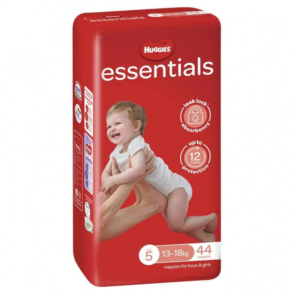 Huggies Essentials Nappies Unisex Size 5