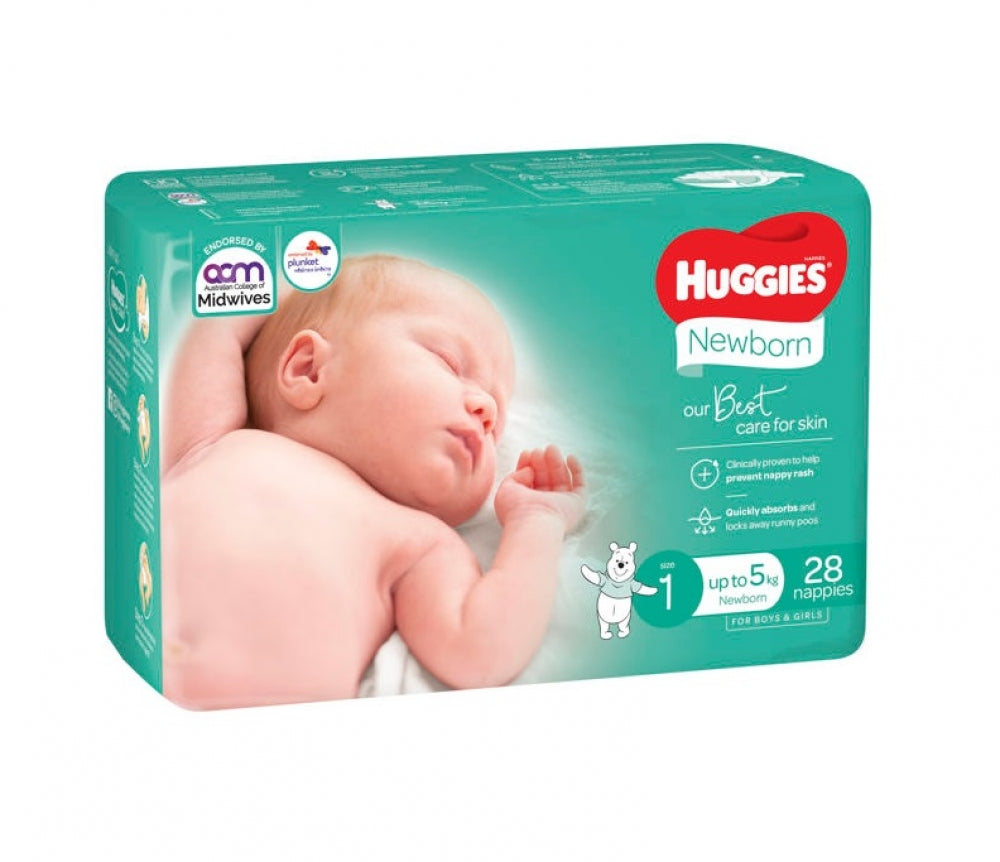 Huggies Ultimate Nappies Unisex Newborn Size 1
