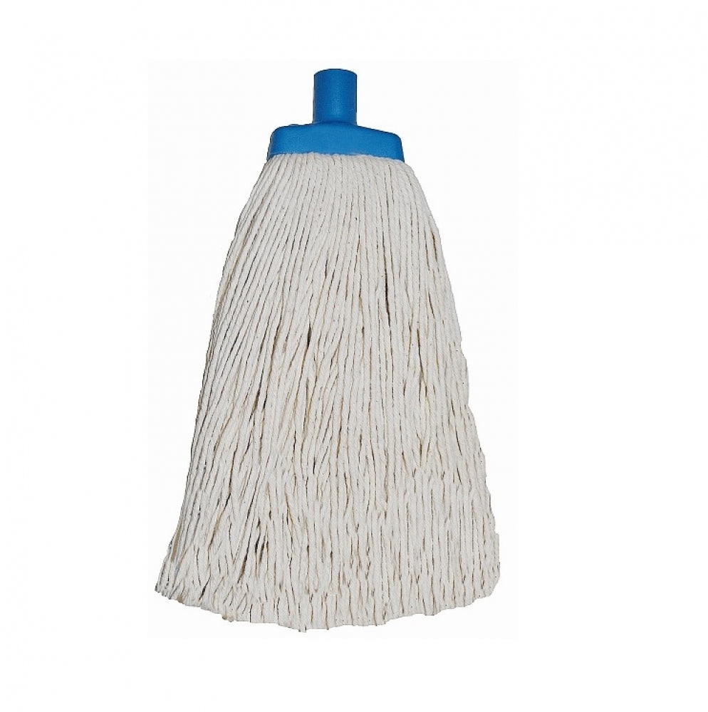 Edco Contractor Cotton Mop Blue Plastic Ferrule