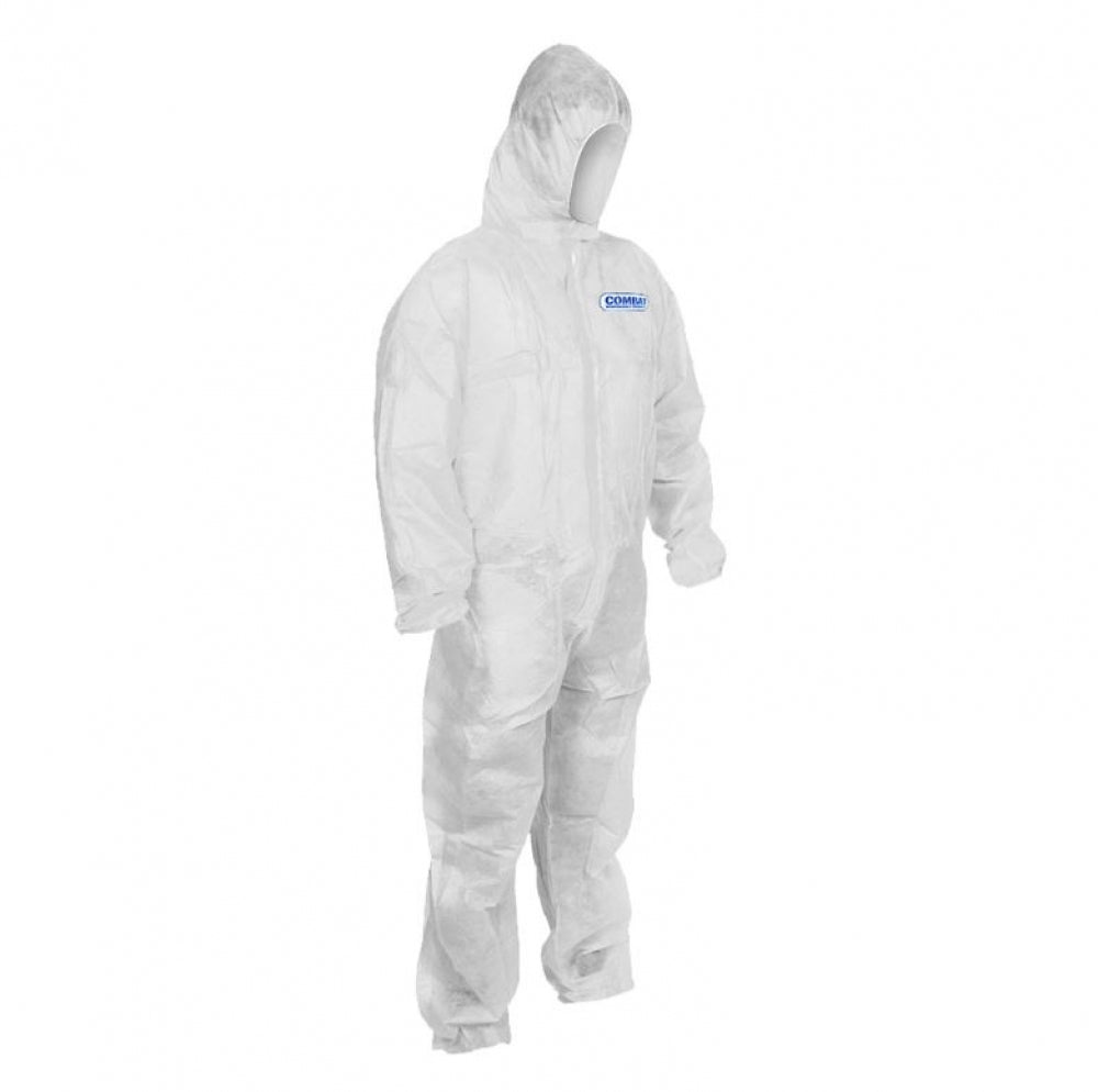 Steeldrill Disposable Polyprop Overalls White