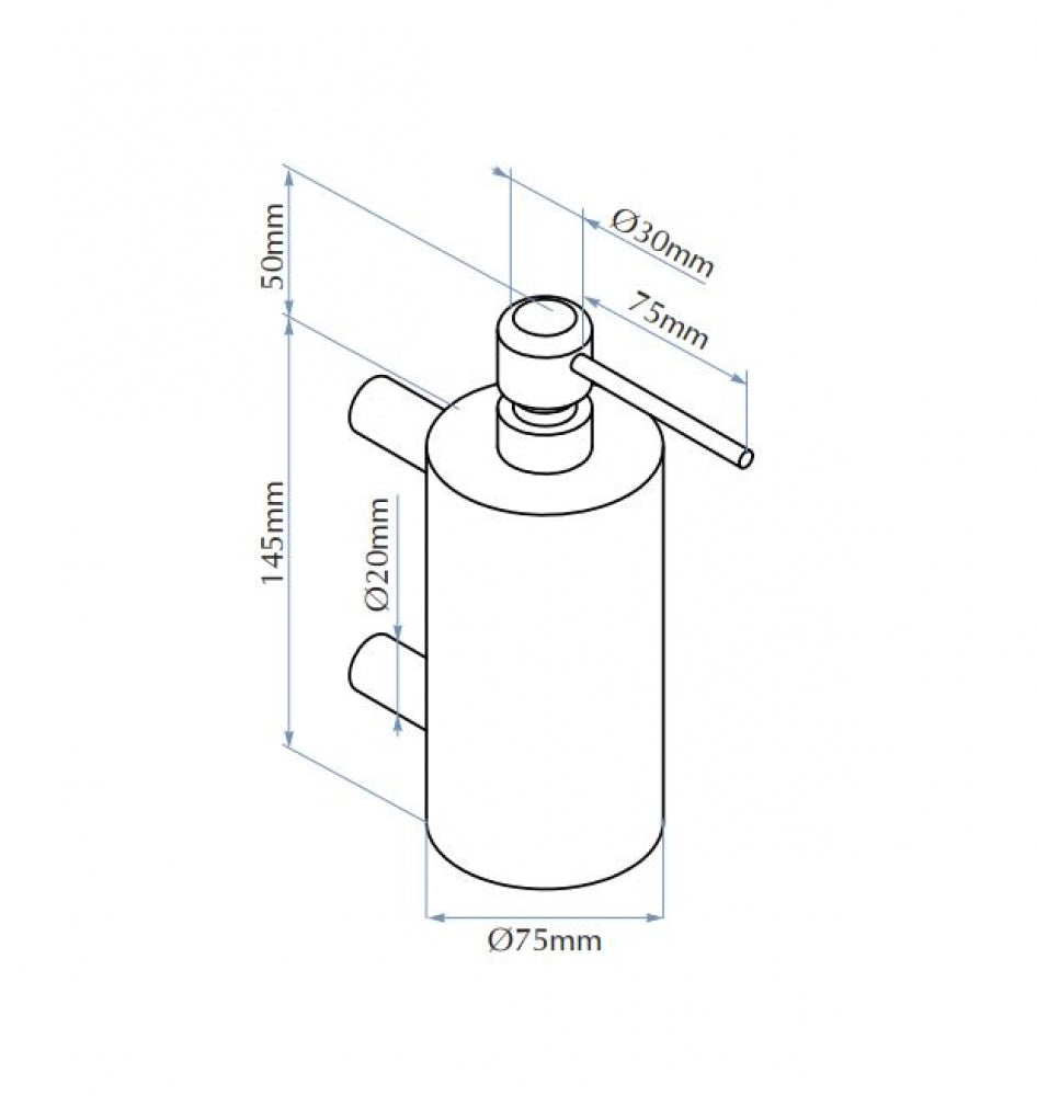 Bradley 6577 Surface Mounted Liquid Soap Dispenser