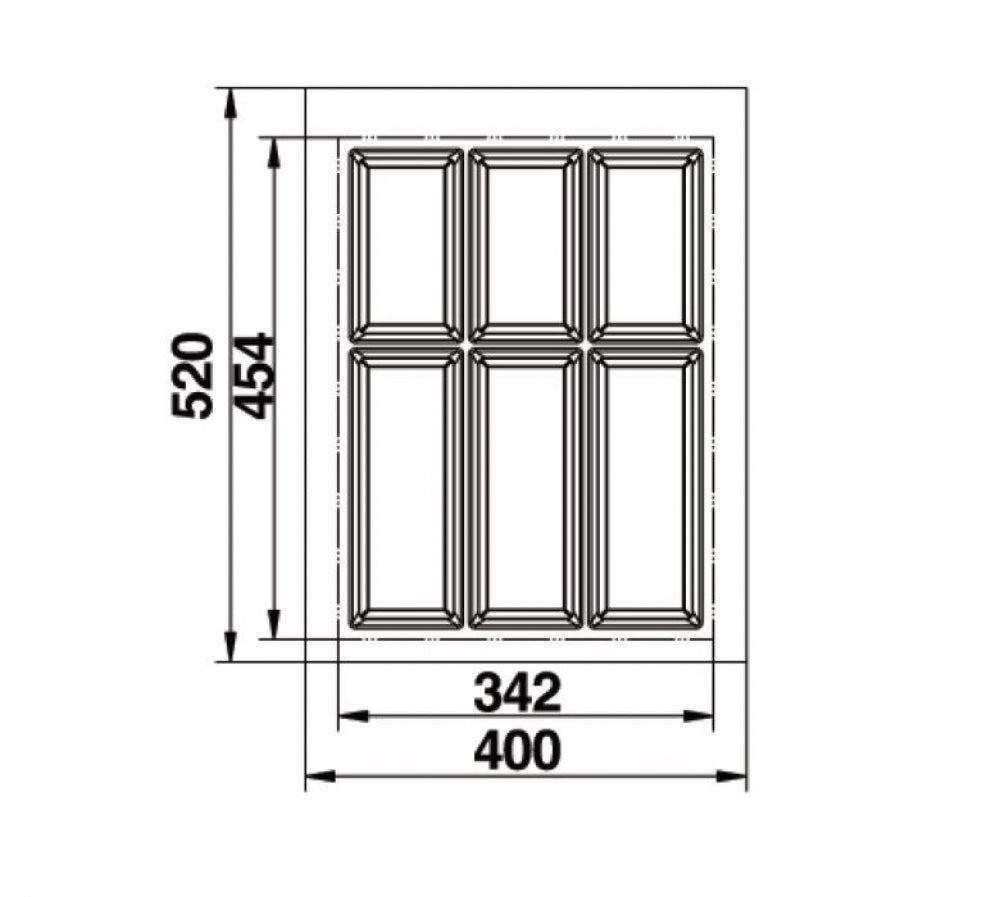Hafele Classico 500 Cutlery Tray Suits 450mm Drawer