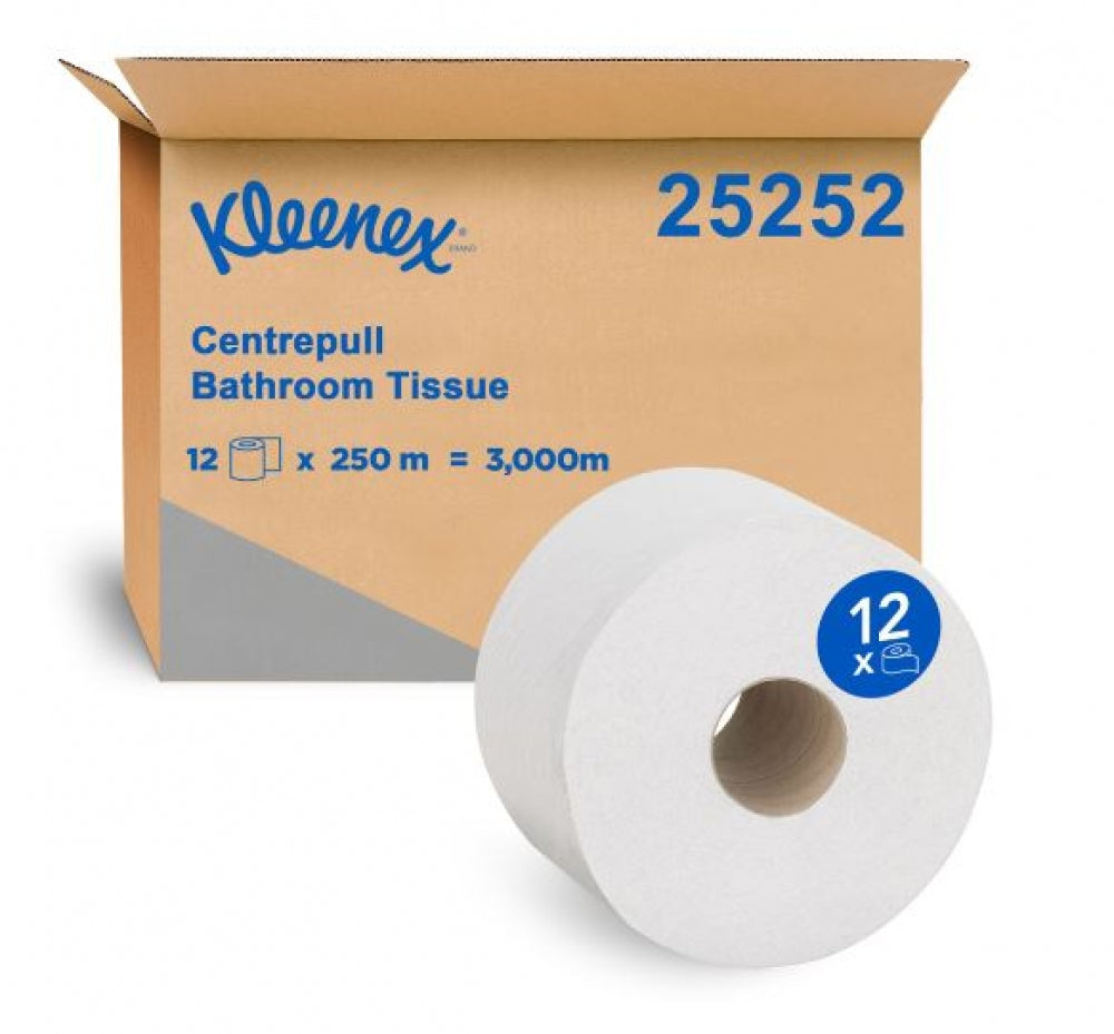 Kleenex 25252 Centre Pull Toilet Tissue Paper 2Ply