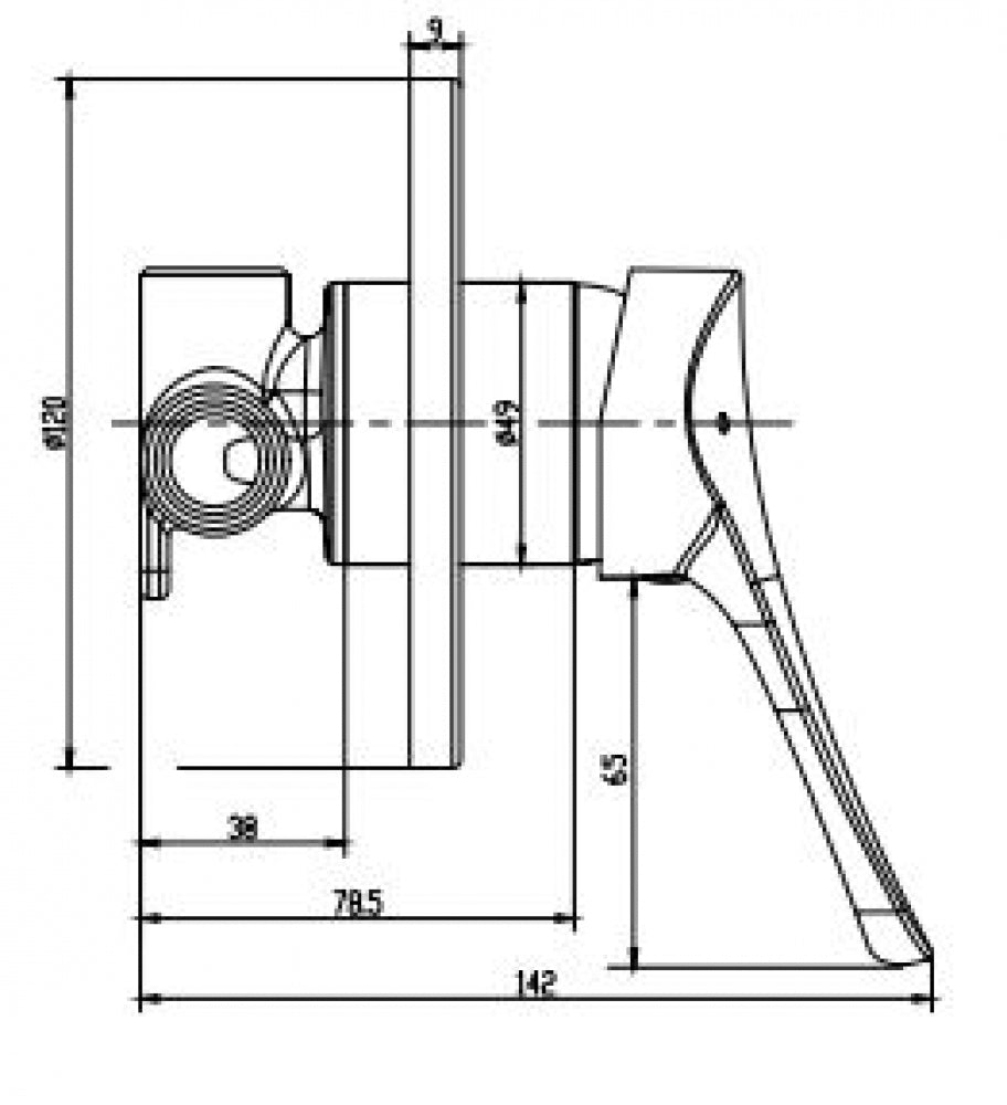 Gentec Nugen NGM4000 Single Lever Shower Mixer