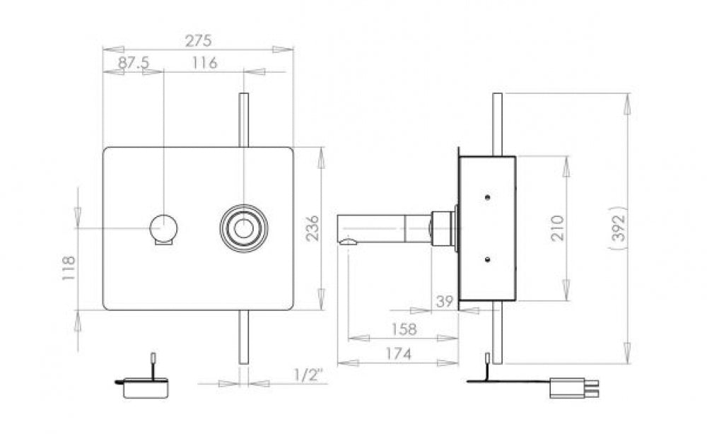 Gentec MVPM5000 Electronic Thermostatic Mixer Tap