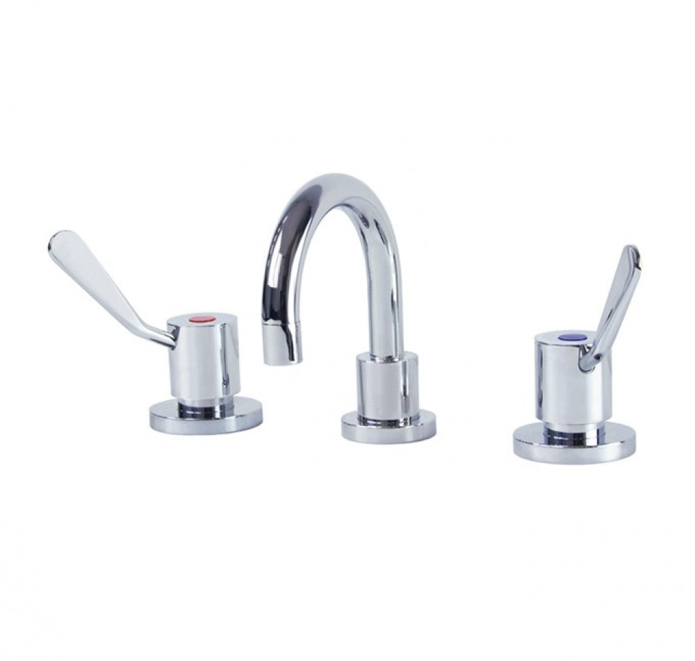 Gentec Cleanline Lever CL10001 Bench Mounted Basin Set Fixed Spout