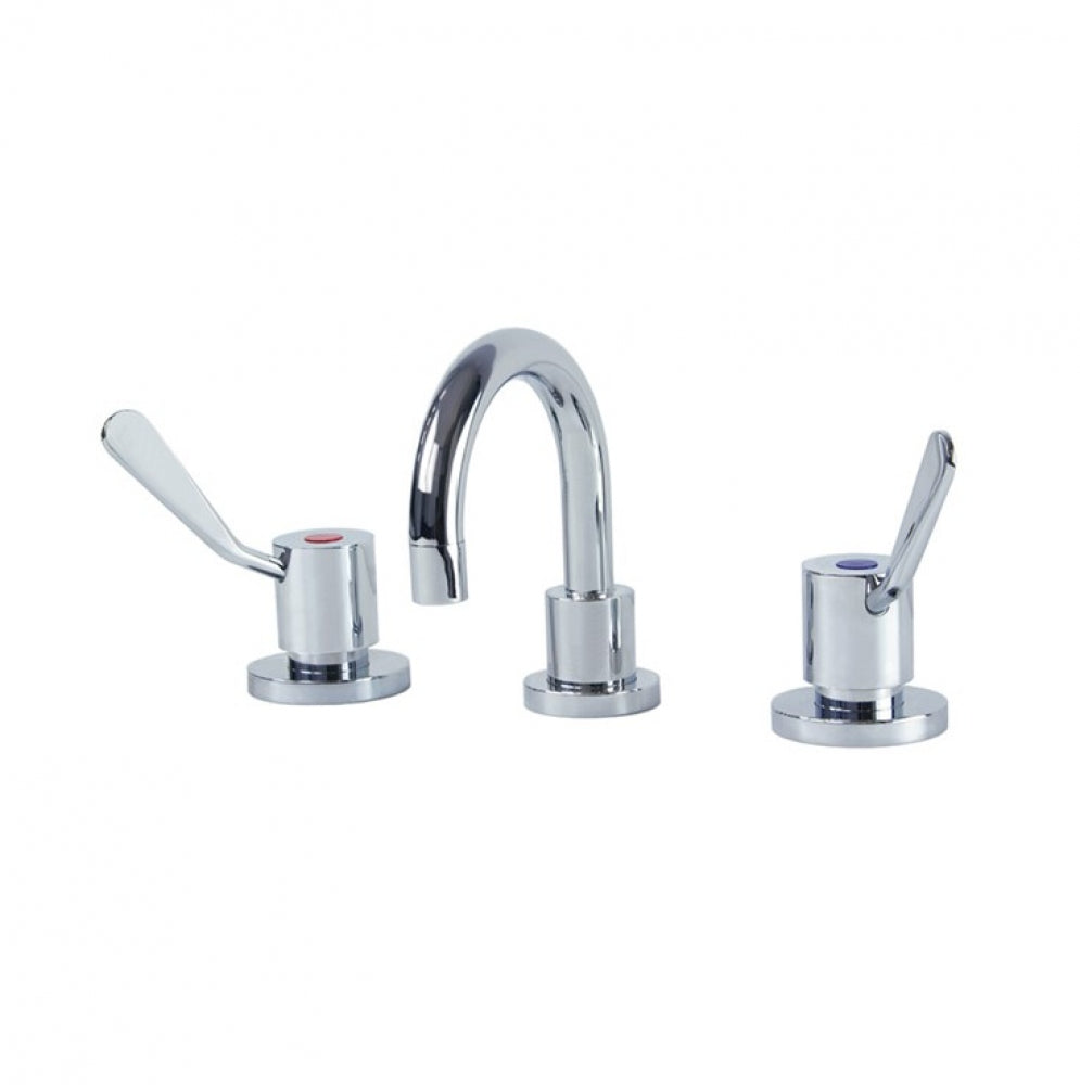 Gentec Cleanline Lever CL10002 Bench Mounted Basin Set Swivel Spout