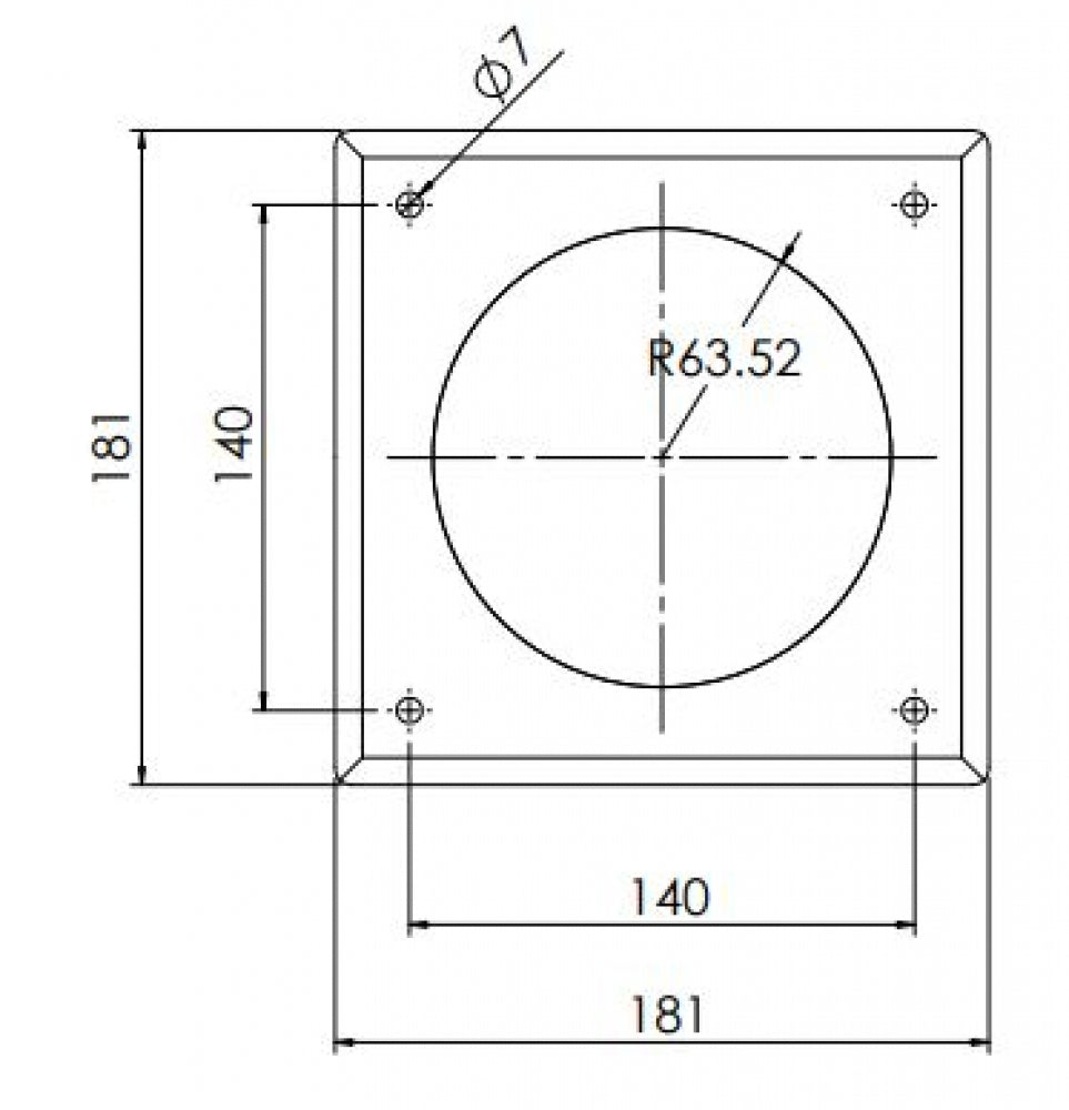 Bradley SA12 Toilet Roll Holder Recessed Front Mount