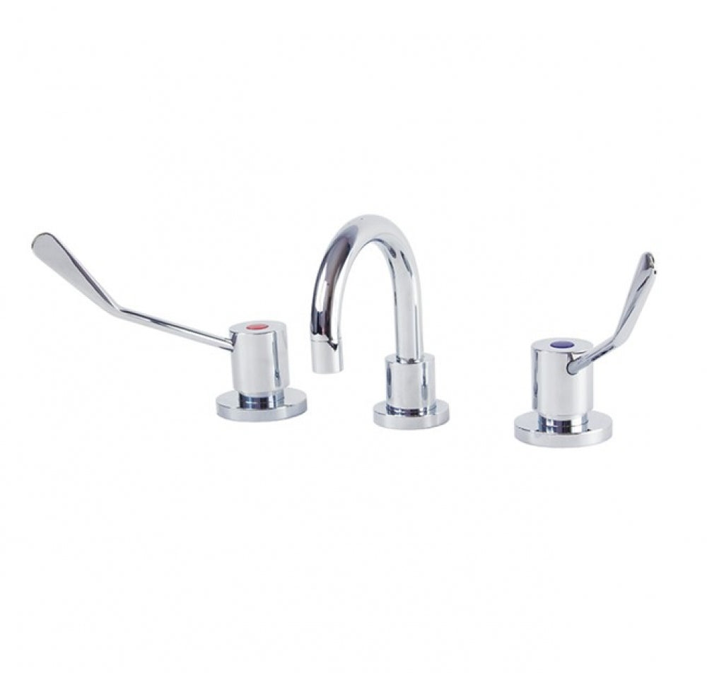 Gentec Cleanline Lever CL15001 Bench Mounted Basin Set Fixed Spout