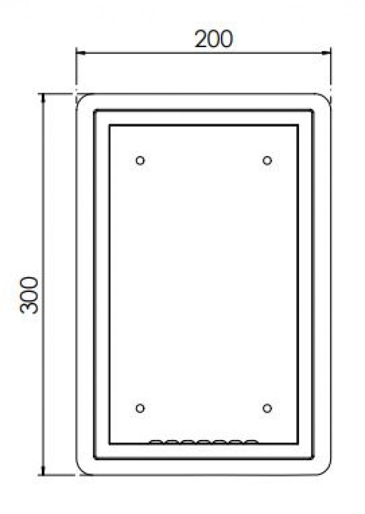 Bradley Security SA48 Shampoo Shelf Recessed