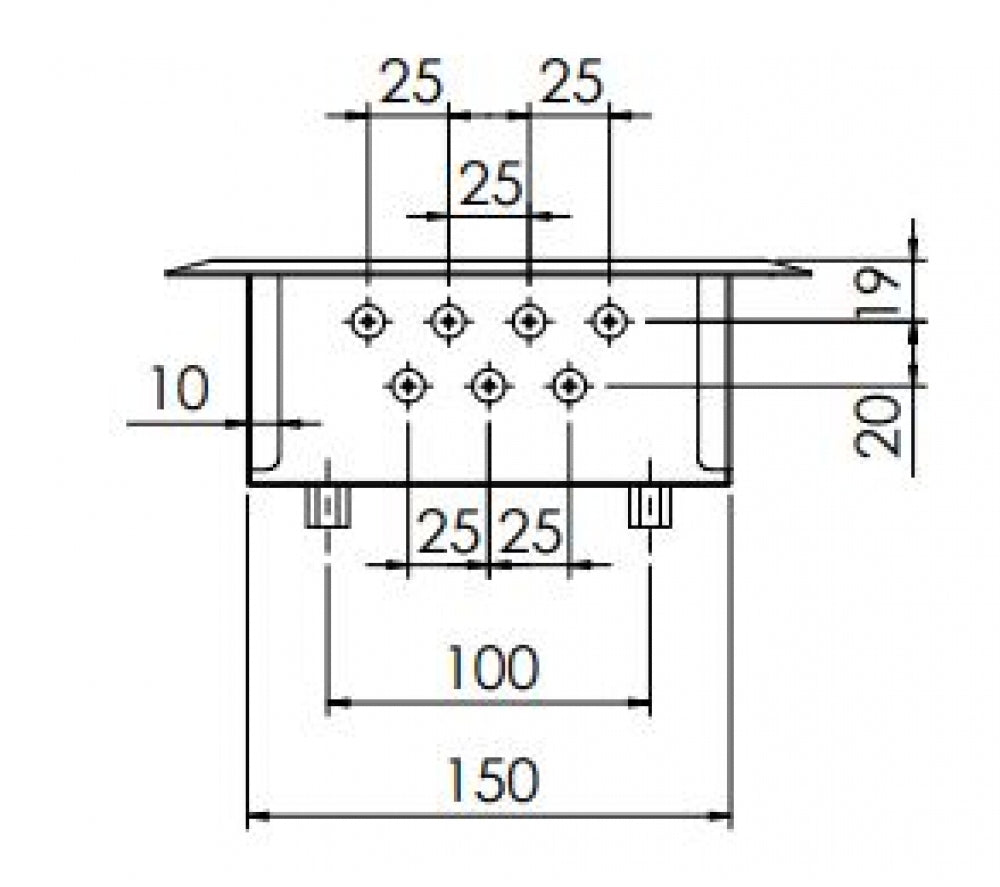 Bradley Security SA48 Shampoo Shelf Recessed