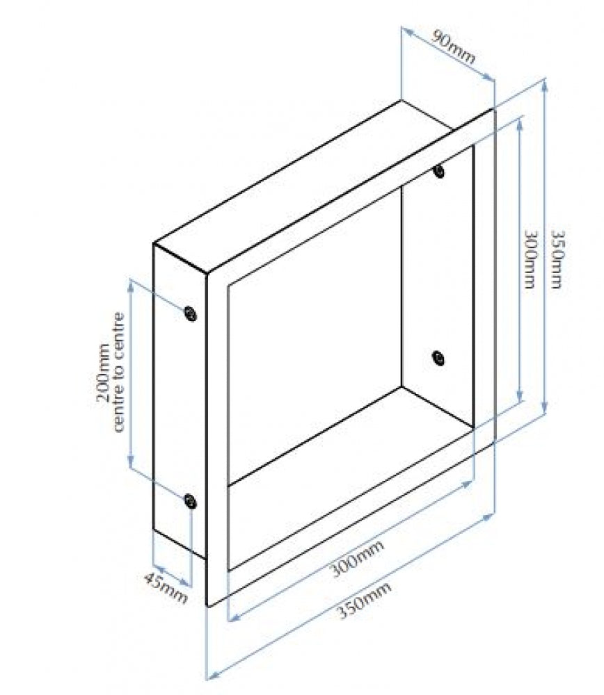 Bradley Security SA47 Shelf Recessed