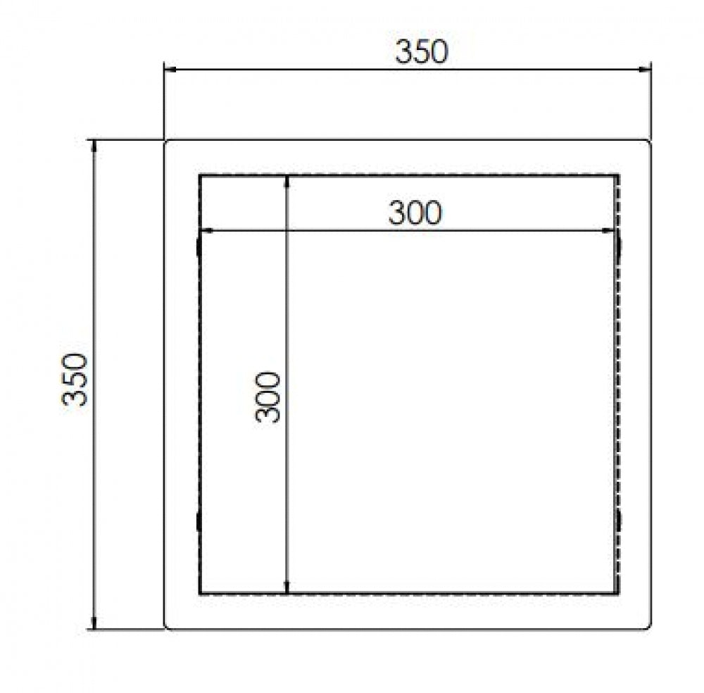 Bradley Security SA47 Shelf Recessed