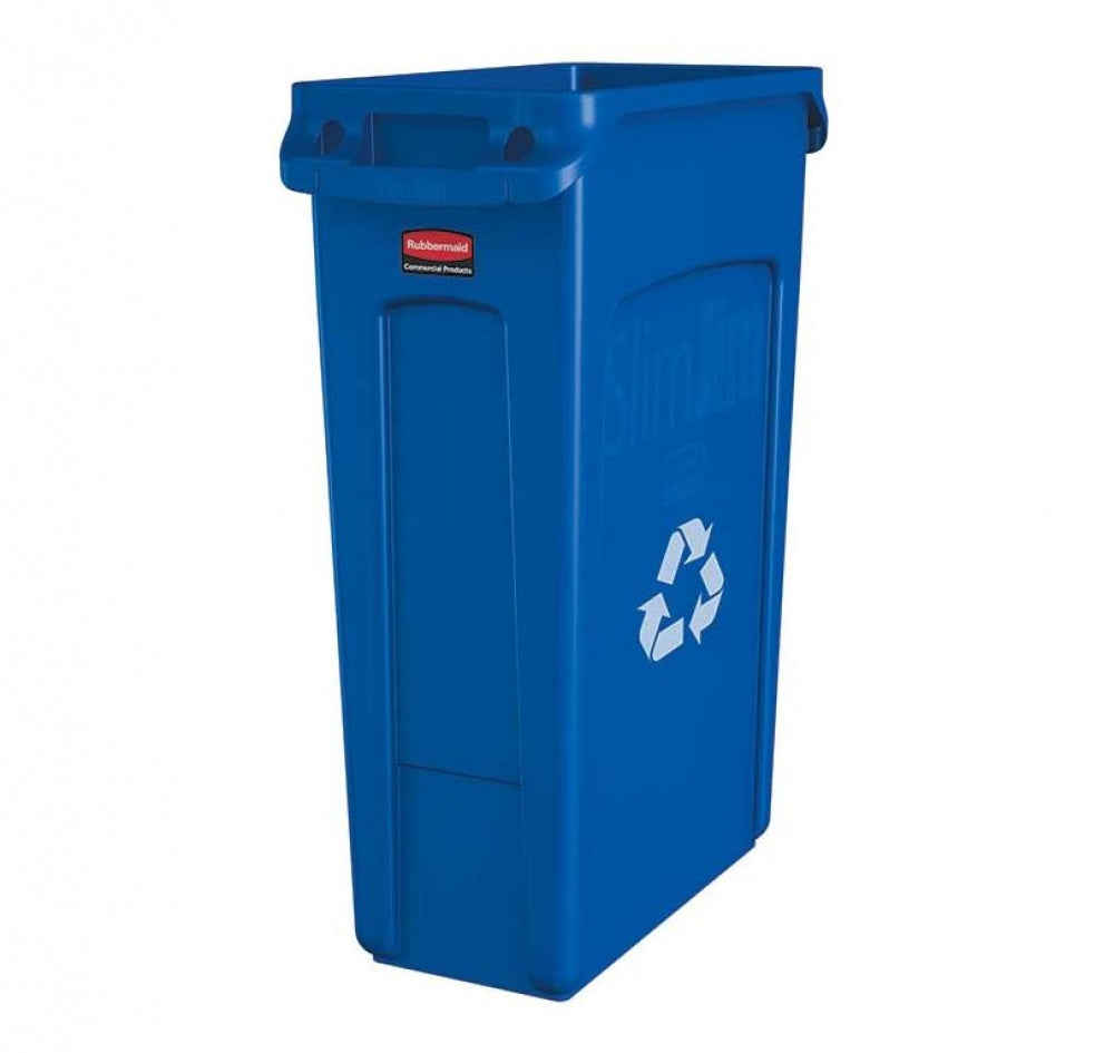 Rubbermaid Slim Jim 3540 Recycling Waste Container with Venting Channels